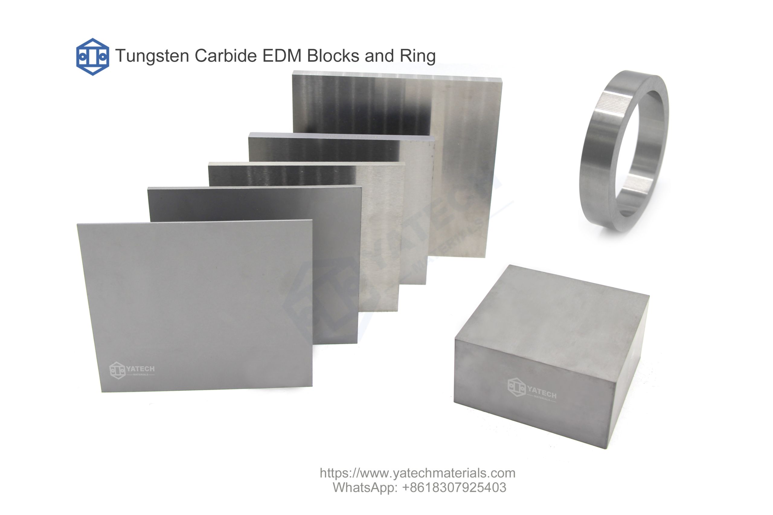 Blocs EDM en carbure de tungstène et anneau